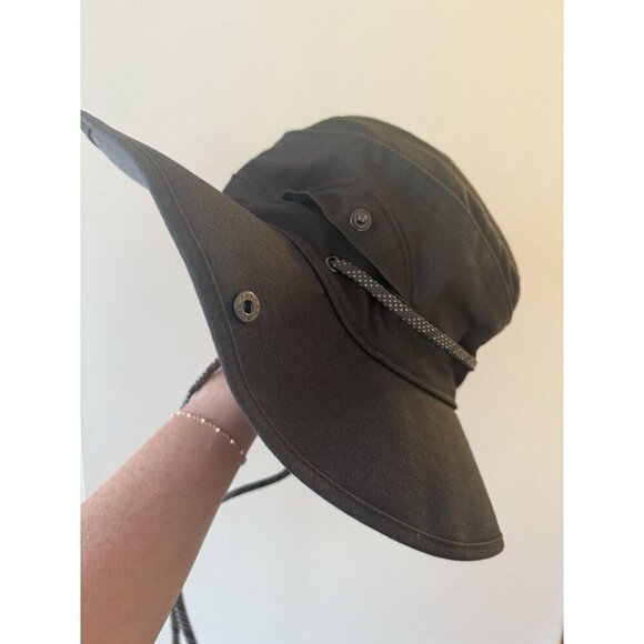 REI CO-OP Bucket Hat Sun Rain Unisex Vented Small Bookie Crushable Canvas Green - Picture 3 of 5